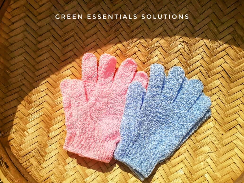 Exfoliating gloves